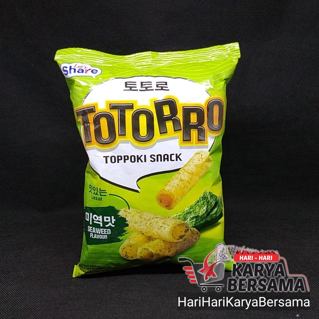 

MAKANAN RINGAN TOTORRO TOPPOKI SNACK SEAWEED FLAVOUR 60GR