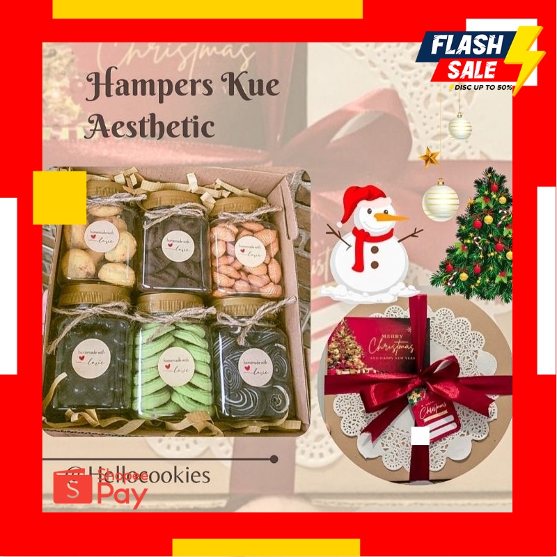 

12.12 SALE |HAMPERS KUE MINIMALIS KEMASAN JAR/gift NATAL/ ramadhan/giftbox/kado ulang tahun/graduation