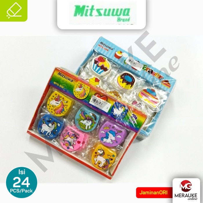 

Penghapus MITSUWA MTS-Karakter Mix (1 Pack Isi 24 Pcs)