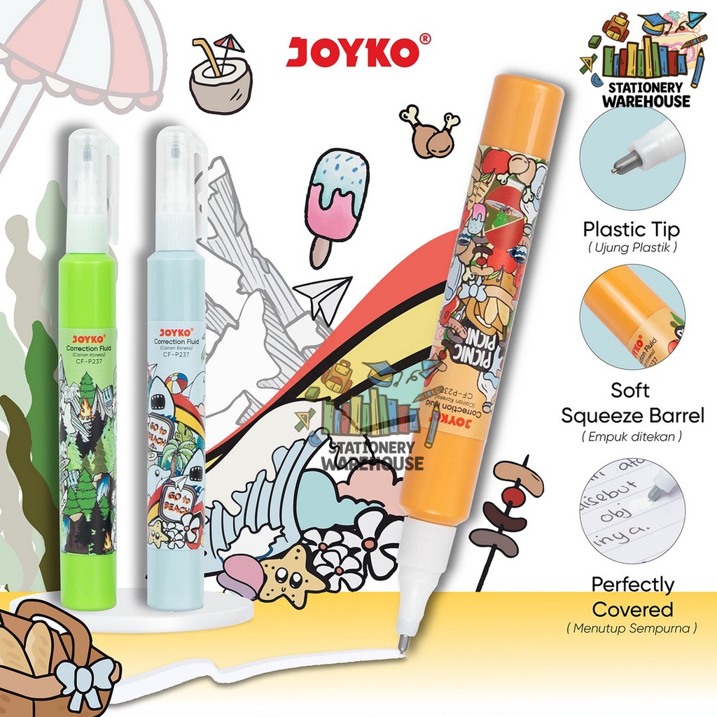 

Correction Fluid Cairan Koreksi Penghapus Cair Joyko CF-P237