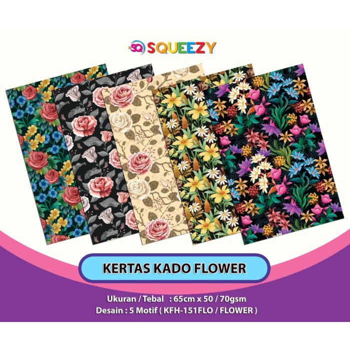 

HARGA GROSIR - Macam Macam Kertas Kado Squeezy Part2 isi 50 lembar/pak - Pirate171
