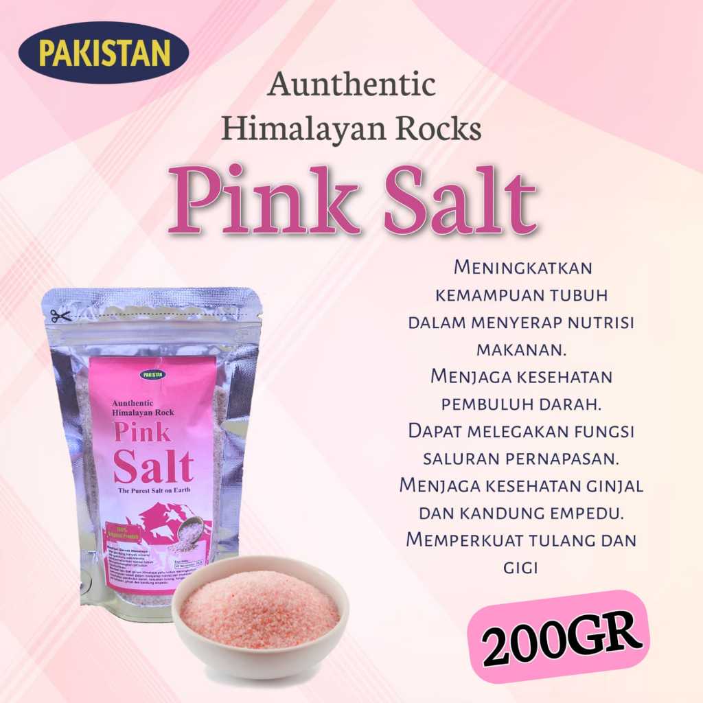 

GARAM HIMALAYA PAKISTAN ORIGINAL HIMALAYAN PINK SALT ORGANIC Kemasan 200gr