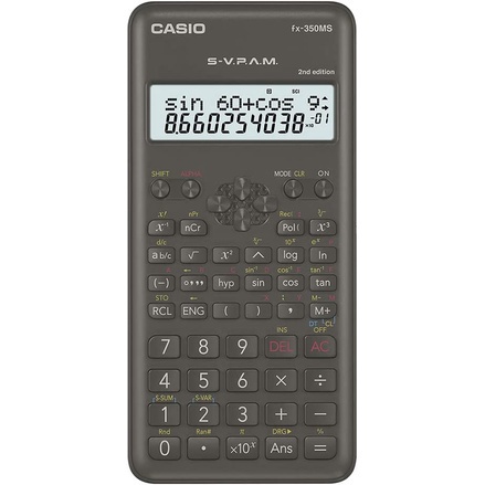 

Kalkulator Ilmiah CASIO fx-350MS 2nd Edition Scientific Calculator 350 MS