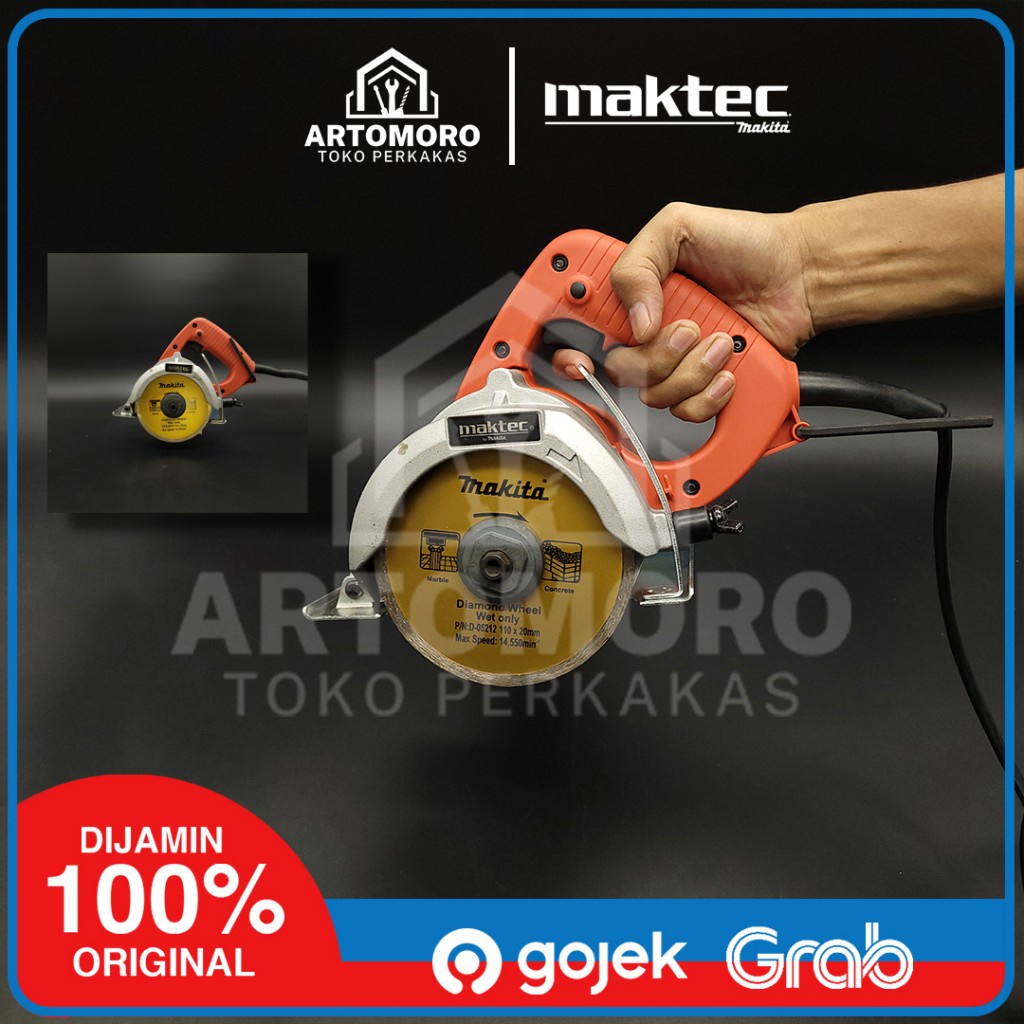 Mesin MT410 Marble Cutter / Potong Keramik / Granit 110mm (4-3/8 inch) Maktec Makita