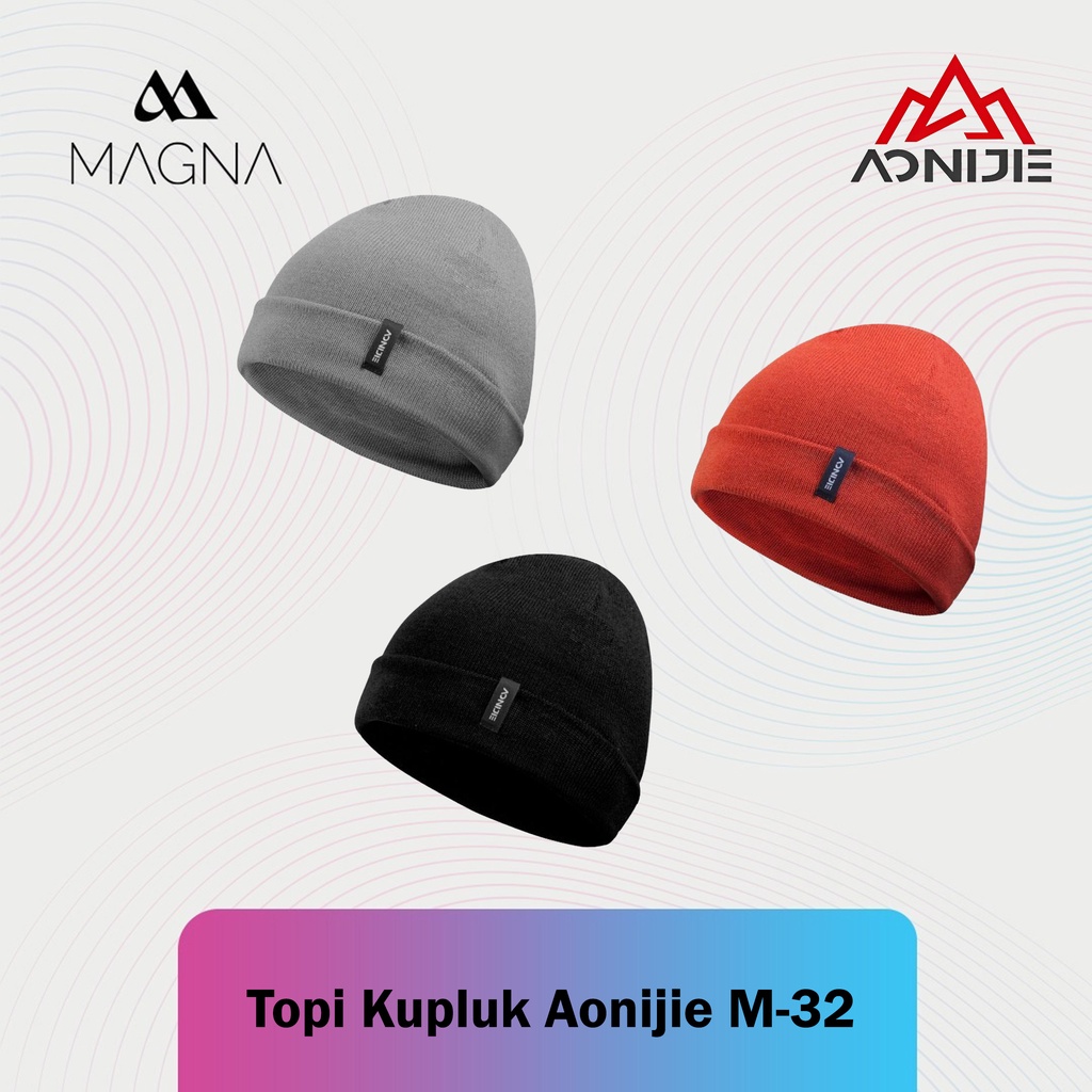 Topi Kupluk Rajut Aonijie M-32 Warm Beanie Hat Olah Raga Hiking Camping Piknik Traveling Outdoor Pri