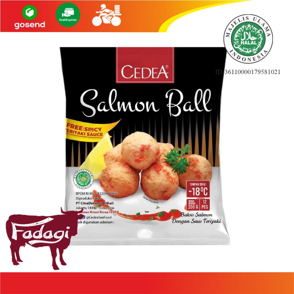 

CEDEA SALMON BALL 200GR FREE SAUCE