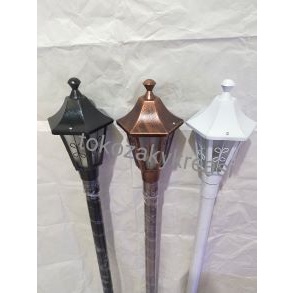 lampu hias tiang taman bulat motif klasik kwalitas terbaik