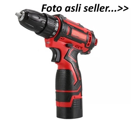 Mesin Bor Cordless 12V / Mesin Bor Tangan Portable 12V / Bor Baterai