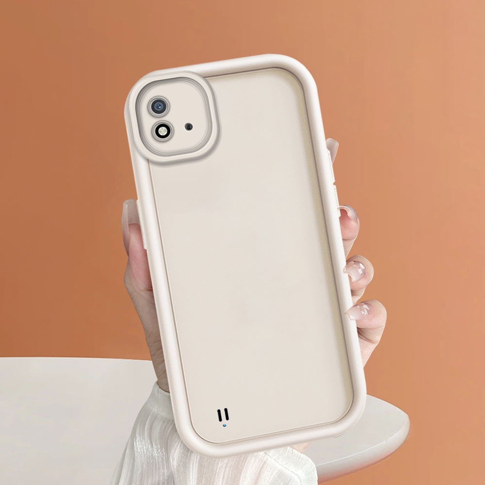 Casing Hp Untuk Realme C20 Realme C20A Realme C11 2021  Silikon Handphone Mode Softcase Black White 