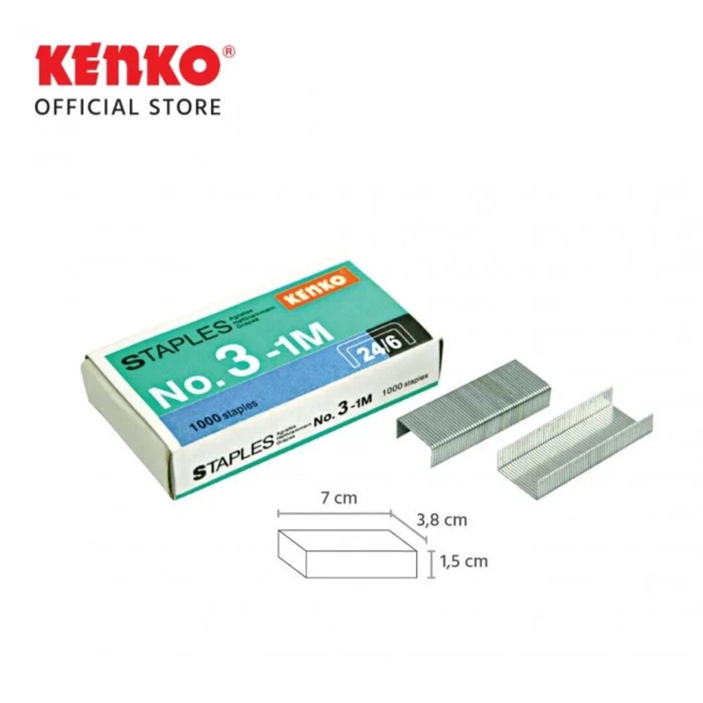 

Isi Stepler / Isi Cekrekan / Isi Staples No.3 Kenko 1 Kotak