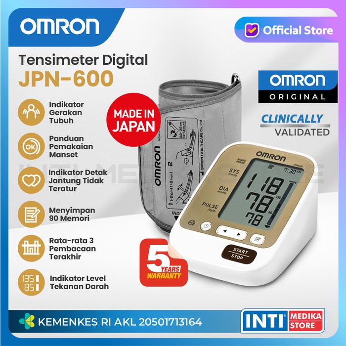 OMRON - Tensi Digital JPN 600 | Tensi Omron | Tensimeter Digital Omron