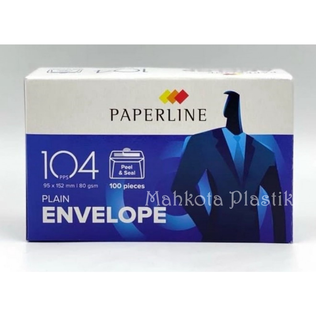 

Amplop Paperline 104 polos isi 100pcs