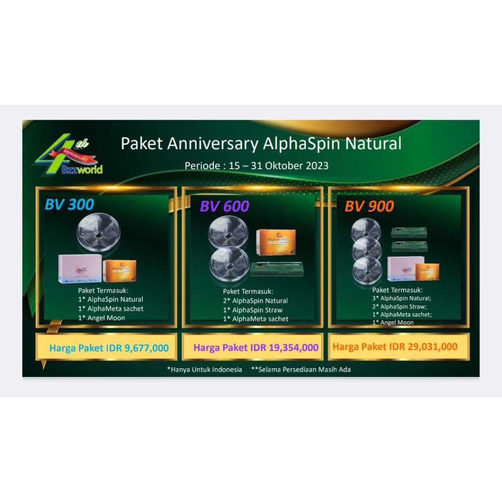 PROMO AlphaSpin Natural (NEW) (Original Made In Germany)