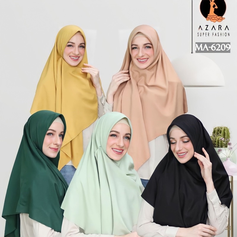 AZARA OSKARA SYAR'I POLOS JUMBO Jilbab Segi Empat Syari 130X130
