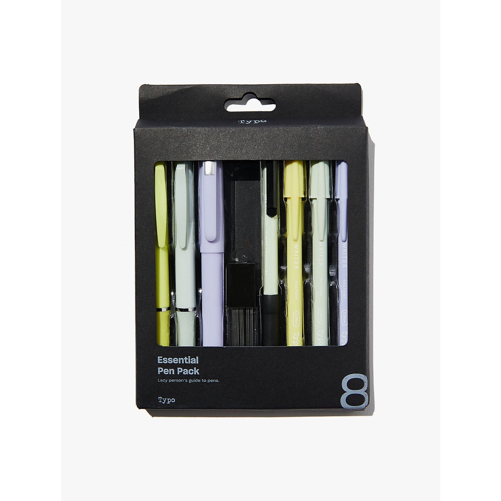 

Typo - Alat Tulis - Essential Pen Pack - Mint, Zest And Lilac