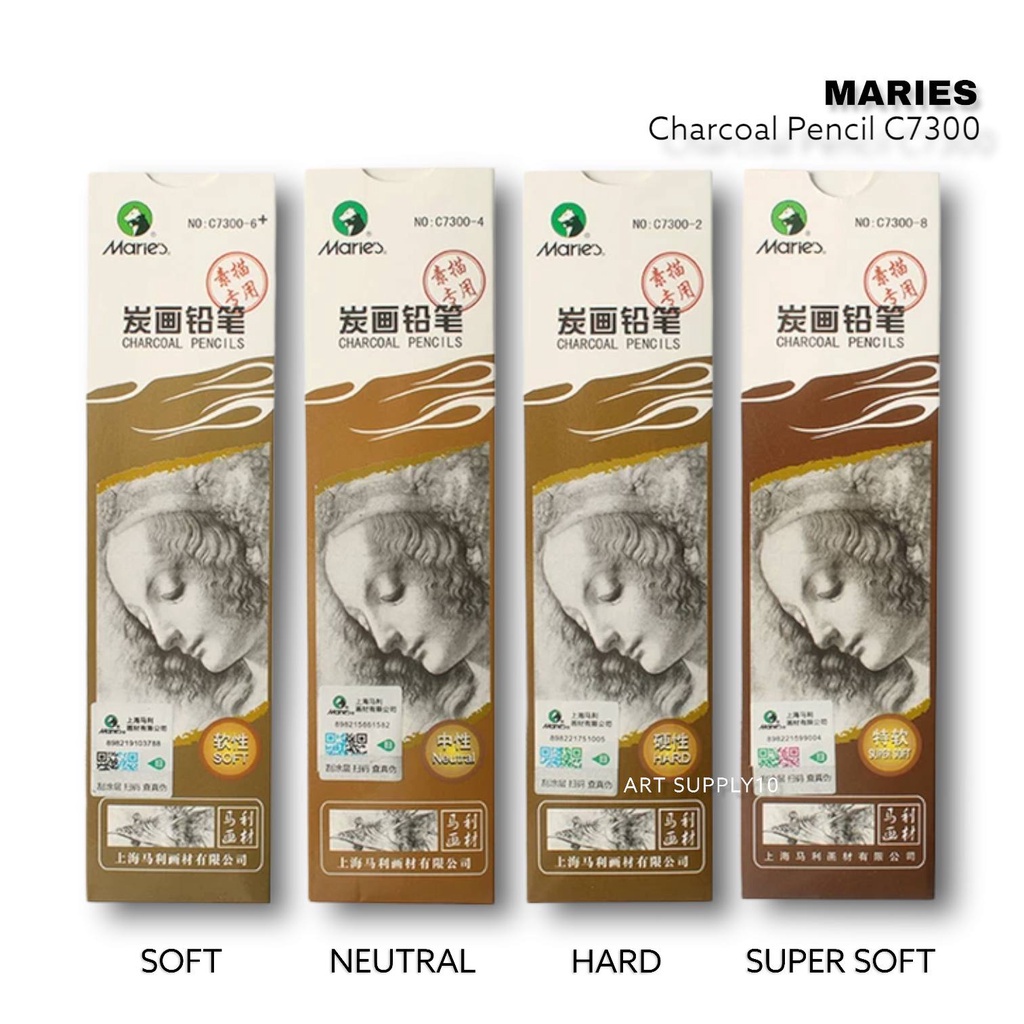 

Pensil Charcoal Maries C7300 Hard / Neutral / Soft / Super Soft