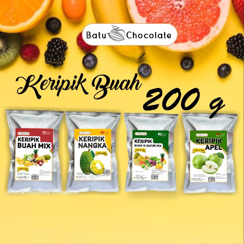 

Keripik Buah Apel Nangka dan sayur ( Isi: 200 Gram ) Oleh Oleh Khas Malang Batu