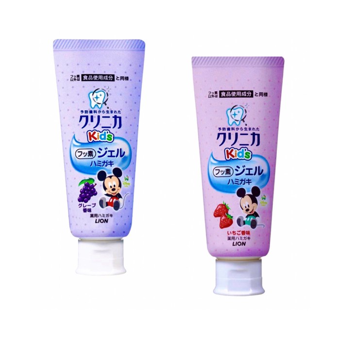 PASTA GIGI ANAK GEL TOOTHPASTE KIDS CLINICA LION JAPAN 60g - STRAWBERRY
