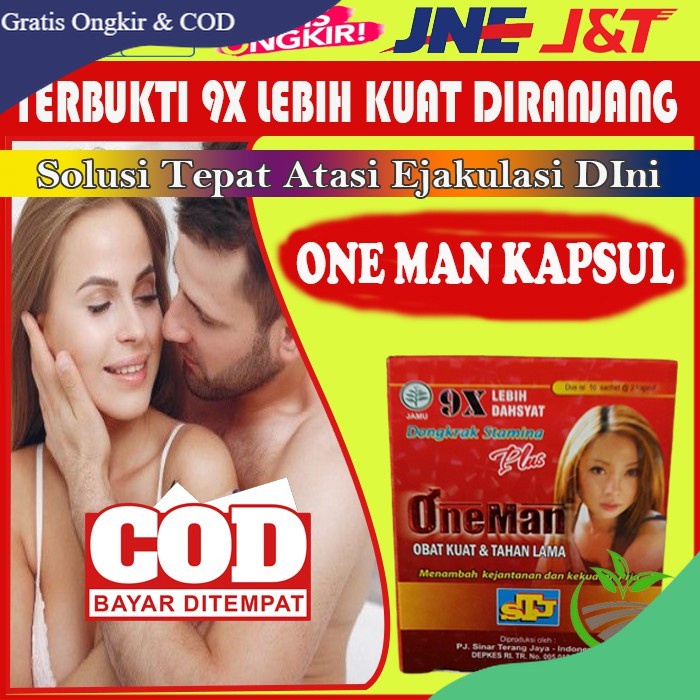Jamu Kuat Pria Kapsul One Man Original Ori Asli Penambah Stamina Laki Laki Lelaki Herbal Tahan Lama