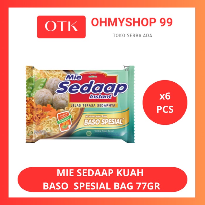 

Sedaap Mie Kuah Bakso Special 6x69gr