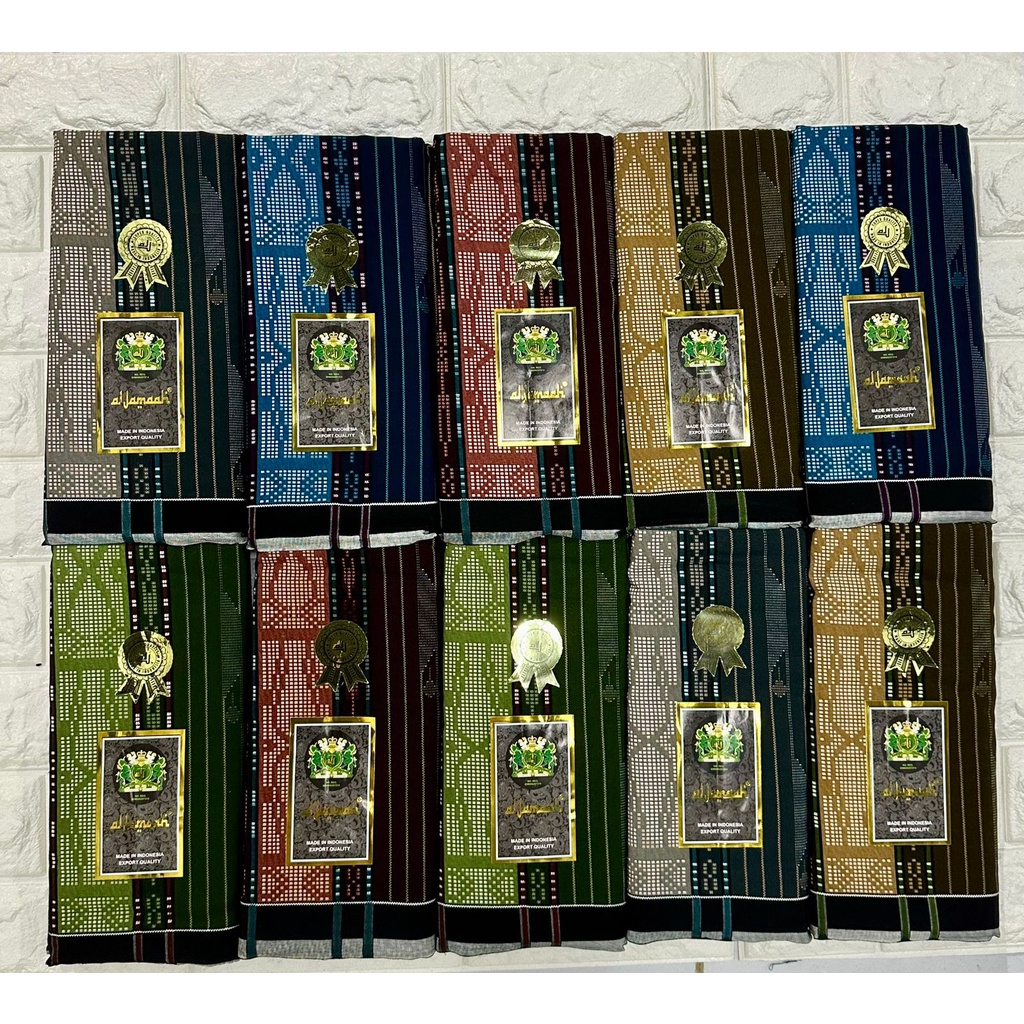 Grosir 10 Pcs Sarung Samarinda Al-Jamaah Motif 9179