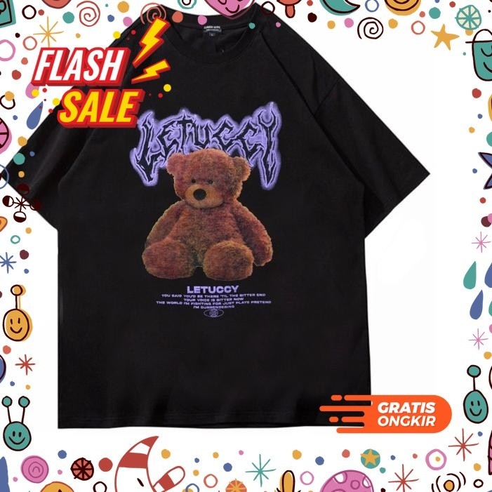 MEGASALE / FC - KAOS OVERSIZE LETTUCY  // STREET STYLE T-SHIRT