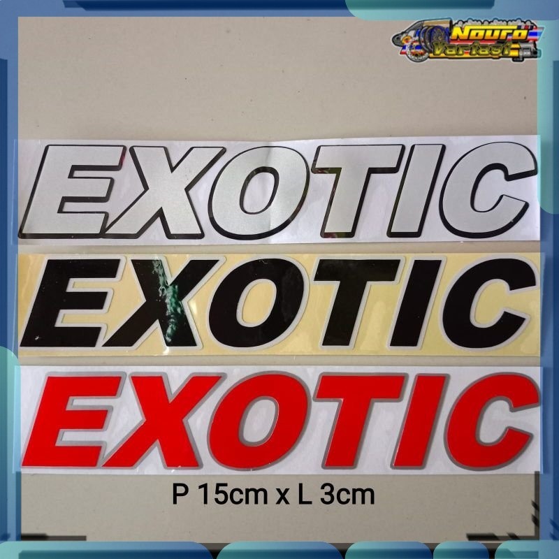 Sticker stiker cutting exotic bagus