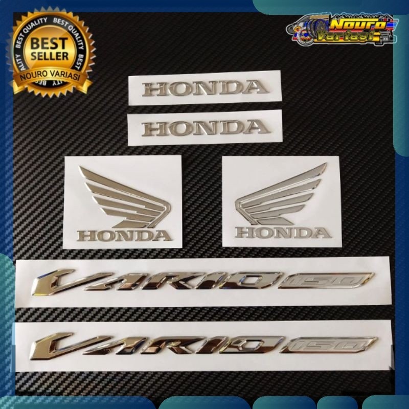 STIKER Emblem Honda Vario 150 2018 2019 2020 sayap honda timbul ber bagus