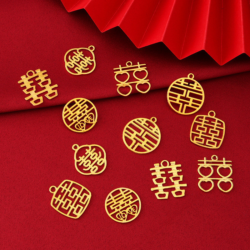 GANTUNGAN LOGO SHUANG XI PERNIKAHAN / AKSESORIS SHUANG XI WEDDING / GANTUNGAN SHUANG XI TEAPAI / GAN