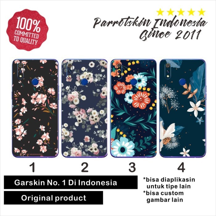 

Garskin skin Vivo V7 V9 V11 V15 Y12 Y15 Y17 Y19 flower back case