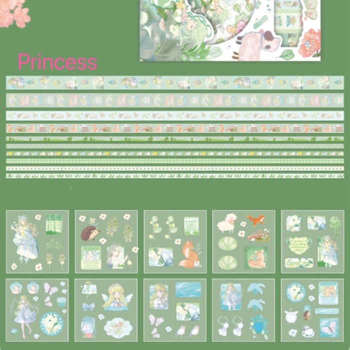

Sticker anak tema princess dan Tinkerbell sticker lucu kado ultah - Princess