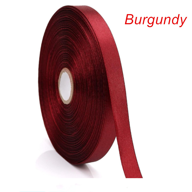 

1/2 Inch 12mm Satin Ribbon 50 Yards For Party Wreath Wedding Hair Accessories Decoration Bows Gift Wrapping