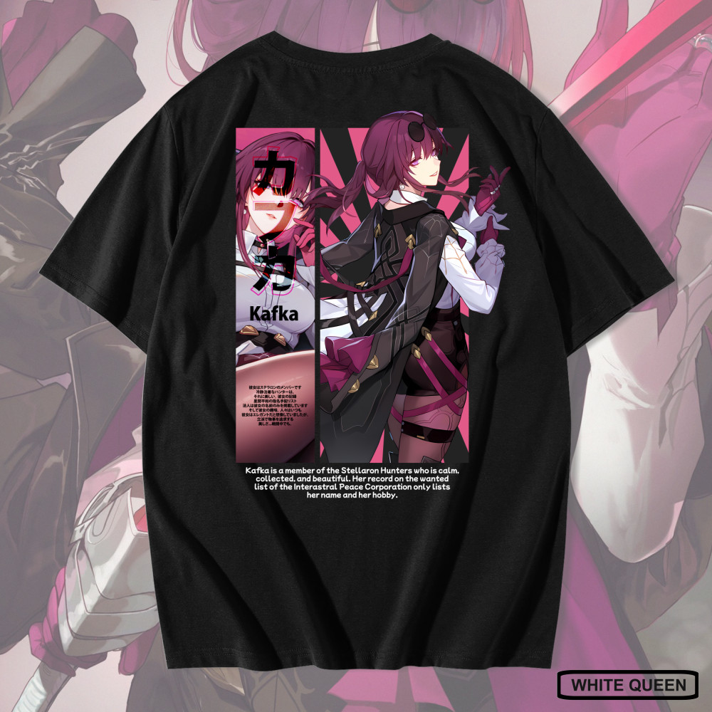 KAOS KAFKA HONKAI STAR RAIL - KAOS DISTRO PRIA & WANITA ANIME & GAME DESIGN HONKAI STAR RAIL KAFKA
