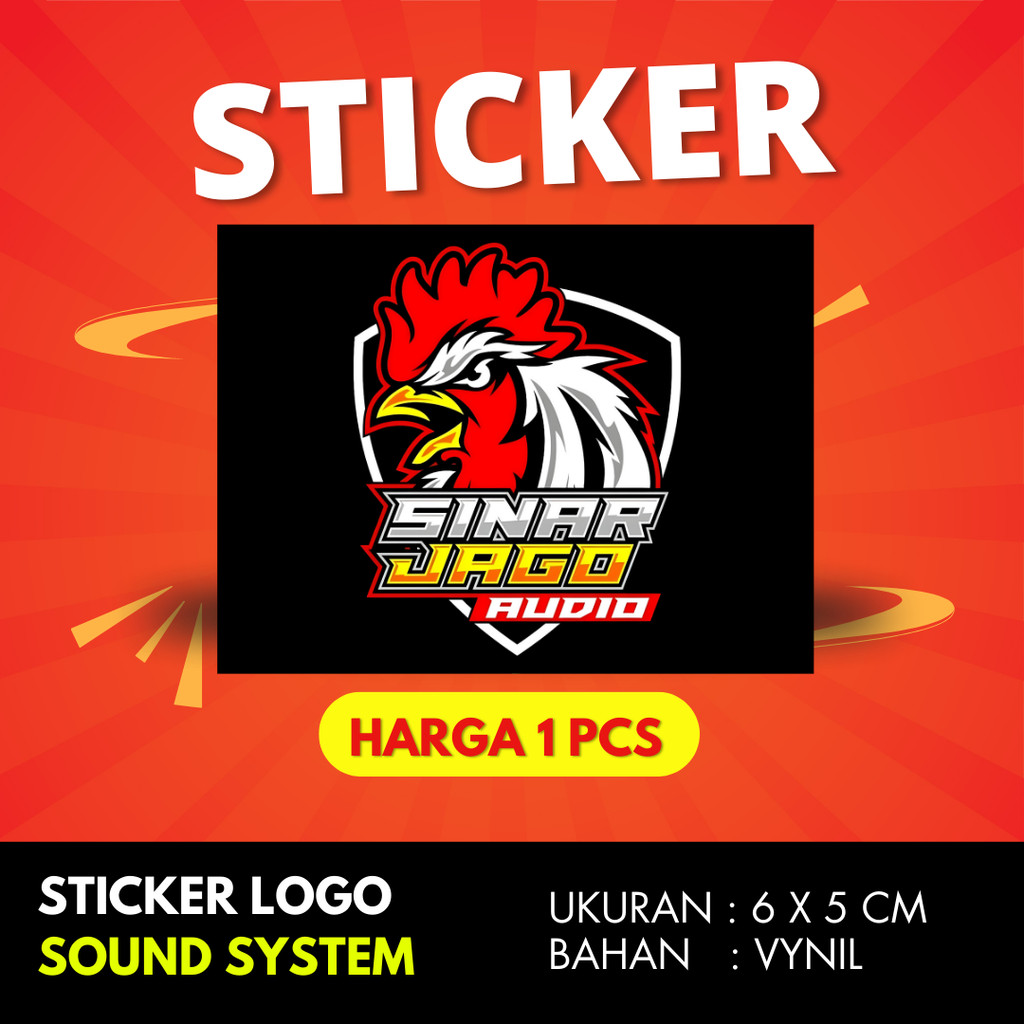 

Sticker sound system SINAR JAGO AUDIO BAHAN VYNIL ANTI AIR PREMIUM
