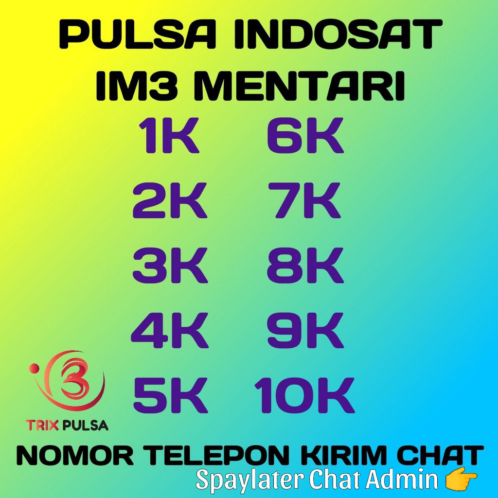 PULSA 1000 IM3 INDOSAT