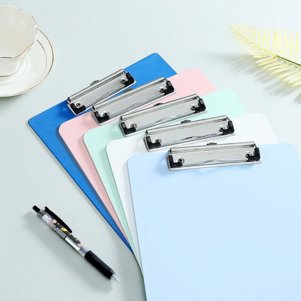 

Clipboard A4 warna pastel ATK Papan Jalan fleksibel ringan Papan Ujian folio bisa digantung aesthetic anti air Clip board clipfolder test board plastik Map dokumen