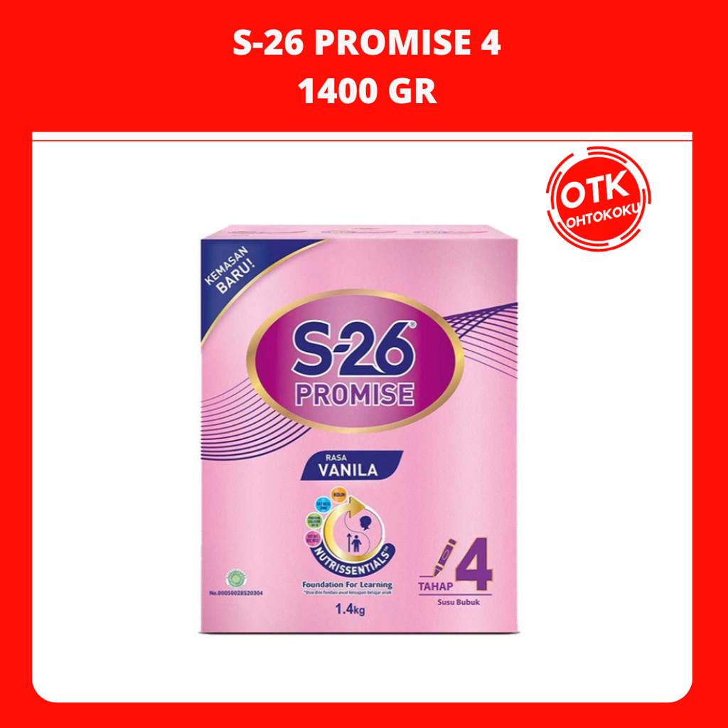 

S-26 Promise 4 Susu Pertumbuhan Usia 3-12 Tahun 1400 gr