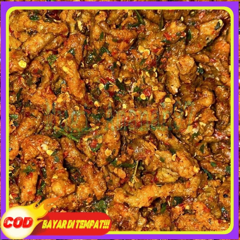 

1kg keripik usus ayam pedas daun jeruk
