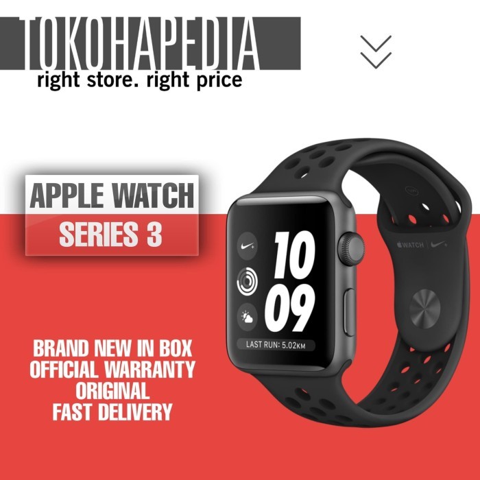 MINSTORE TERLARIS Apple Watch / iWatch Series 3 Nike+ 42mm Black Antrachite Sport Band