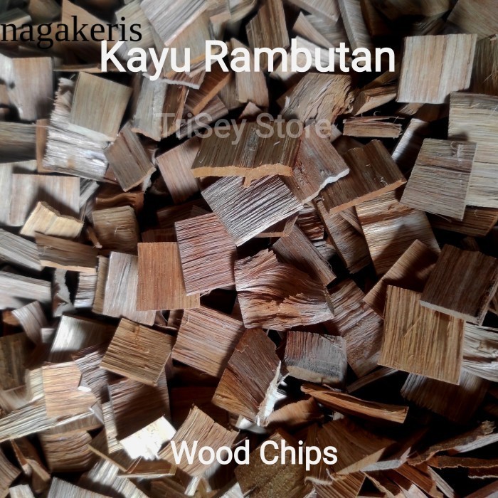 

Kayu Bakar Rambutan BBQ - Wood Chips 1kg laris