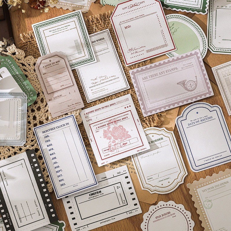 

[Gongjin] 20pcs Kertas Deco Li Guang Overture Decal Paper Dekorasi Foto Berlapis Lapis Frame Border