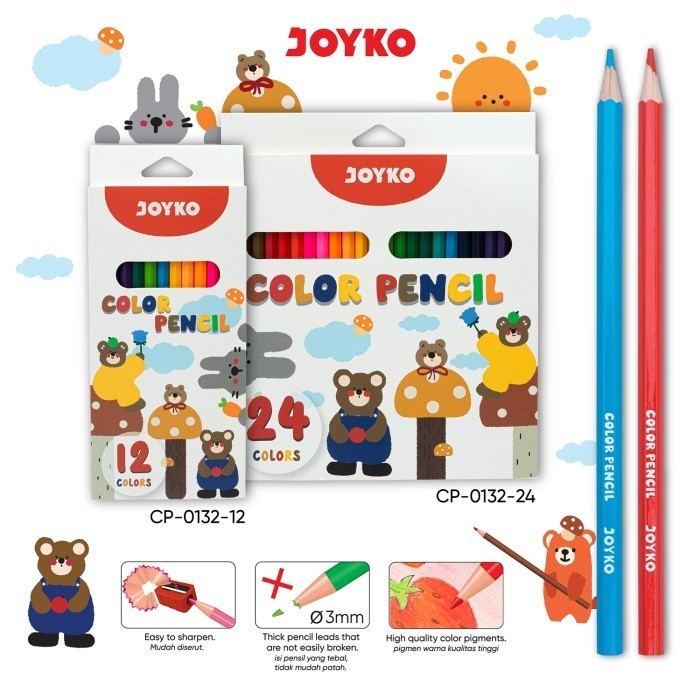 

Color Pencil CP-0132 Pensil Warna Joyko