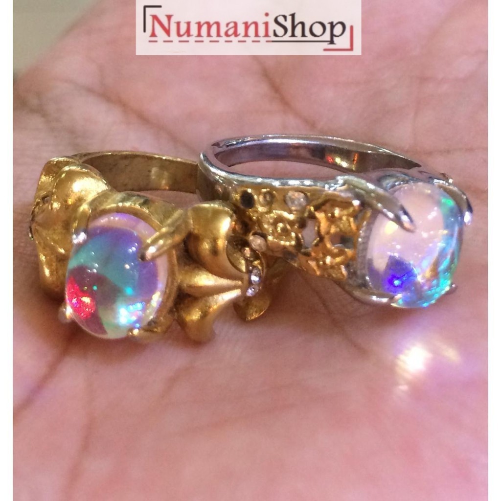 Cincin Titanium Wanita Batu Kalimaya India HQ
