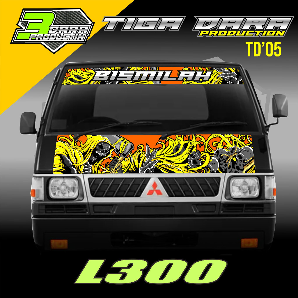 STIKER DECAL KABIN L300 PICK UP STIKER KACA L300 STIKER KABIN L300 KODE 05