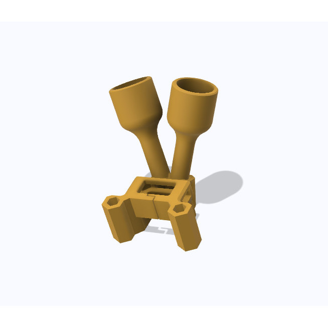 Apex CLONE HD 5 inch Mounting XT60 DJI o4 Dual Antenna Mount 3d print TPU