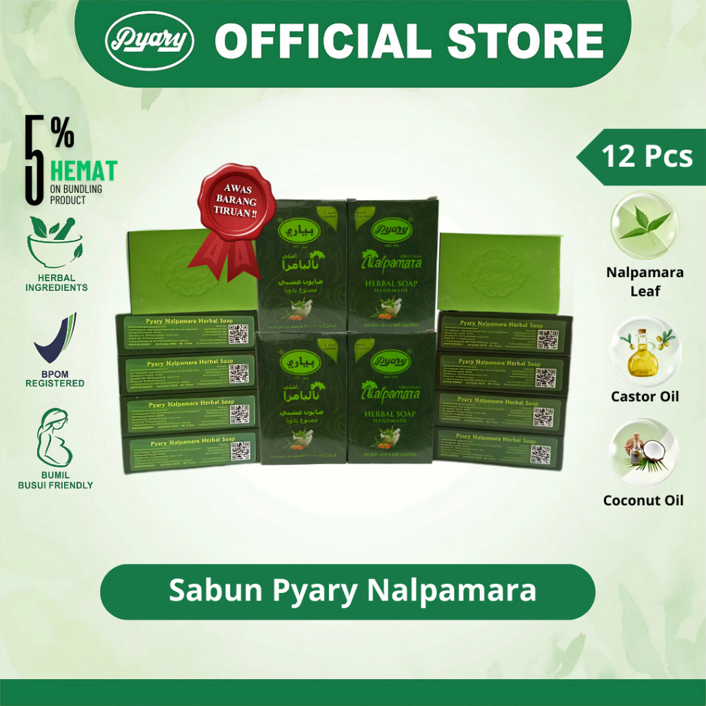 [Paket Hemat 12 PCS] NALPAMARA Sabun Pyary Nalpamara BPOM Distributor Resmi PyaryID