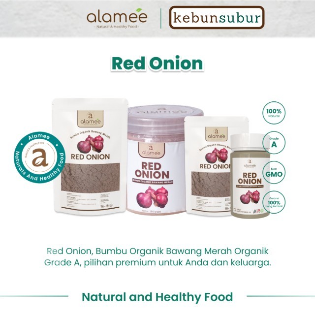 

ALAMEE Bawang Merah Bubuk Red Onion Powder Bumbu Dapur Organik Masak Seasoning Kebunsubur Kebunsubur