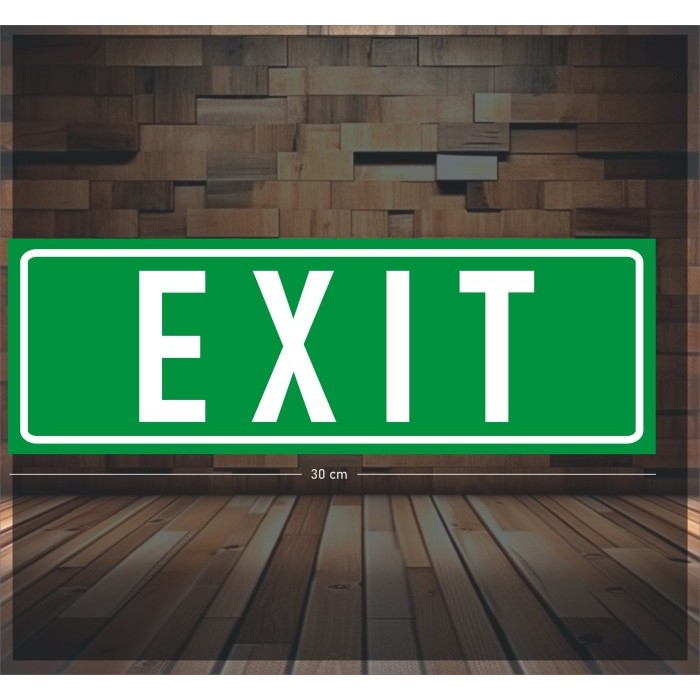 

Sticker Exit Hijau 30 x 10cm Persegi - Bantex