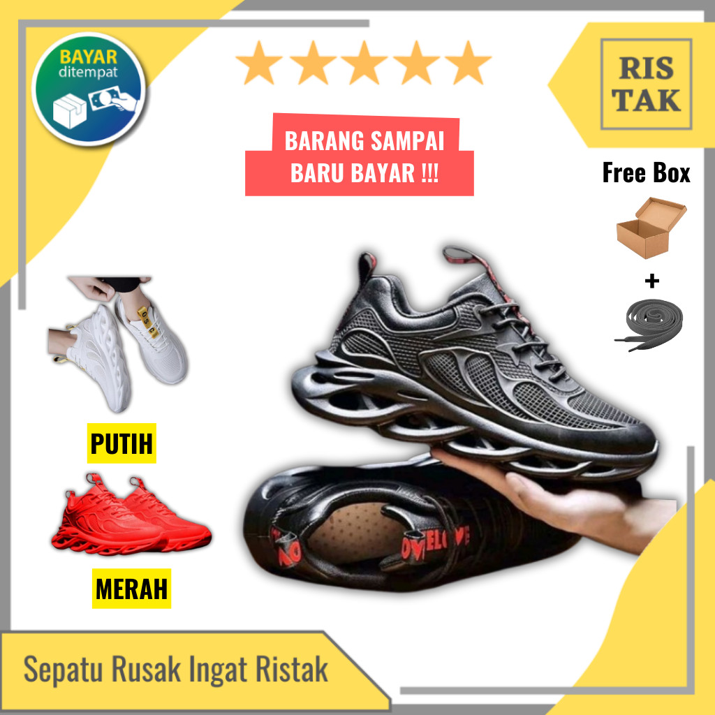 Sepatu Sneakers Pria Import Casual Fashion Olahraga Dewasa Kekinian Ristak_Store