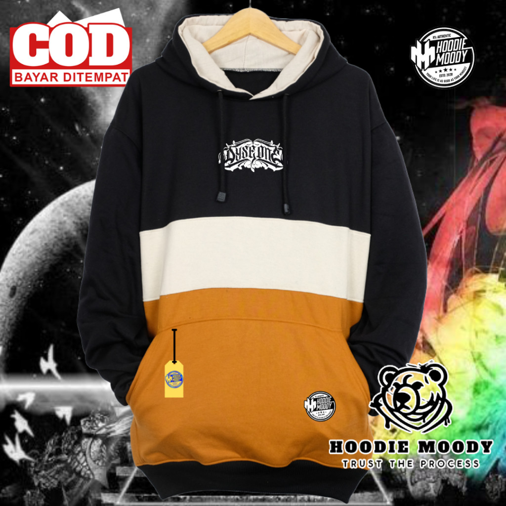 hoodie moody sweater pria distro warna cream list DYSEONE hoodie wanita aesthetic korean style suite